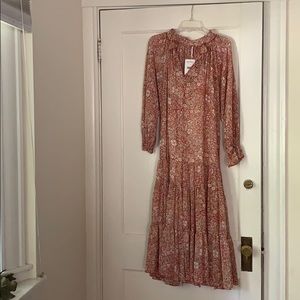 FREE PEOPLE // Feeling Groovy Maxi Dress in Red